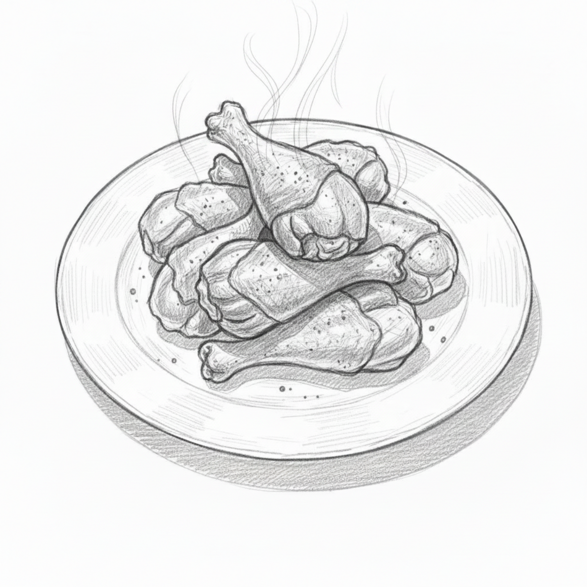 cooked chicken legs on plate